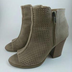 Brash peep toe booties